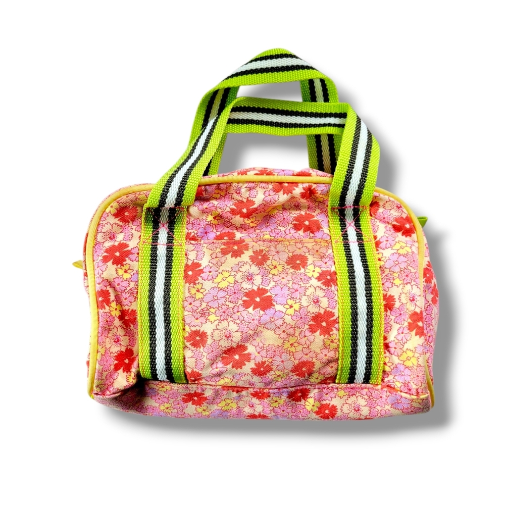 Old Navy | Cute Pink/Multicolor Floral Small Canvas Hand Bag (OS) - Picture 13 of 14